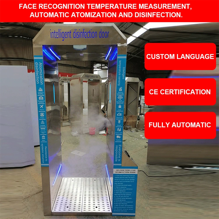 Mobile Custom Disinfectant Tunnel Thermometer Disinfection Channel Chamber Tunnel