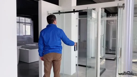Safety Glass Bathroom Frameless Sliding Shower Room