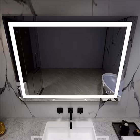 UL CE cUL Wall Home Decor Salon Furniture Make up Cosmetic Smart Vanity Light Lighted Illuminated Backlit Bathroom LED Mirror with Lights Defogger Bluetooth