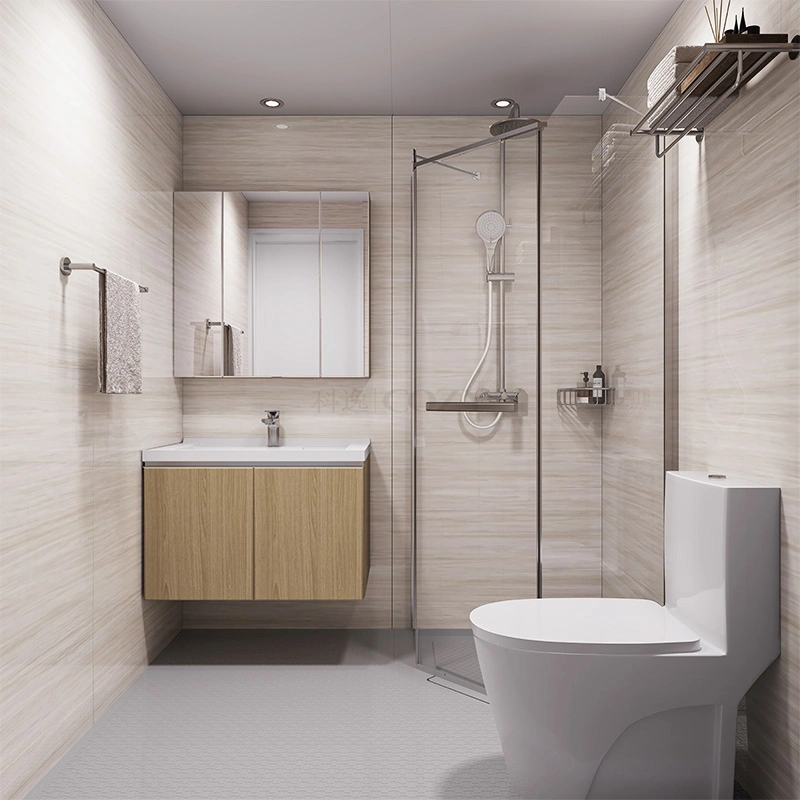 Easy cleaning prefabricated bathroom modular bathroom pods for high-end residential areas