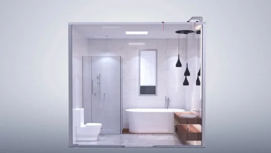 Sally Customized Grc Bathroom Shower Prefabricated House Modular Showerroom Set Unit Bathroom Pods