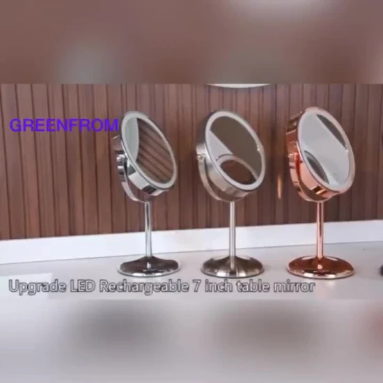 7′′ HD Double Sided Home Decoration LED Lighting Make up Table Cosmetic Mirror