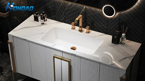 Hondao Laundry Sinks Quartz Stone Solid Surface Laundry Troughs Size at 950*600*240mm