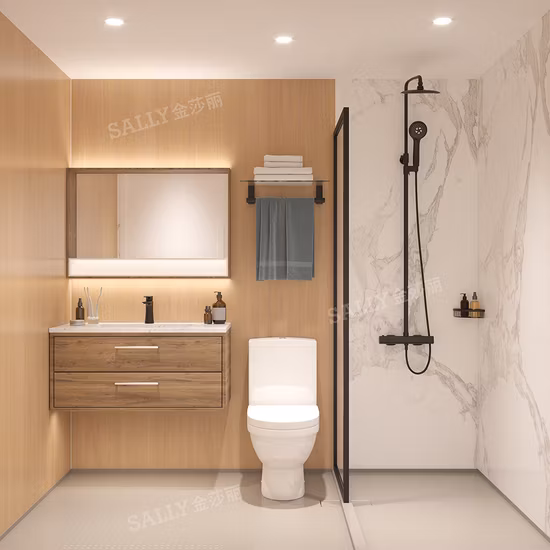 Sally Bathroom Toilet Unit Shower Pod Bathroom Pods Prefabricated Modular Unit for Sale